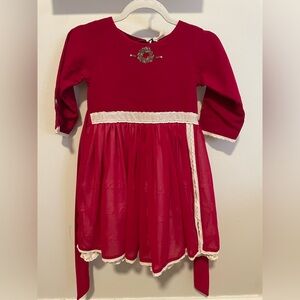 Well Dressed Wolf Red Dress with Lace Detail